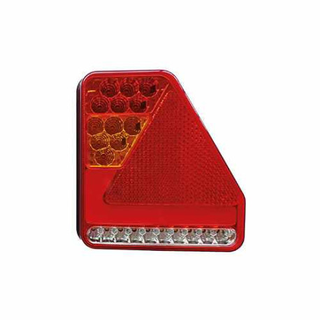 Feu LED 6 fonctions 12/24V Droit avec recul