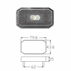 Feu de position LED DAFA 12/24V