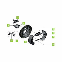 Kit ressorts complet Knott 16-1365 pour 1 essieu