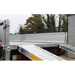 Jeu de 2 rampes aluminium 3200kg 2,50m crochet