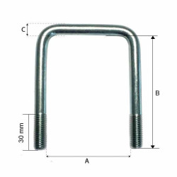 Bride Inox 51 x 125 x 10