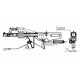Guide cable timon alko carre