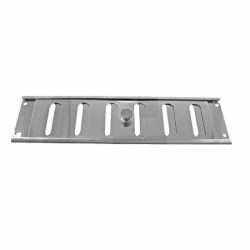 Grille d'aération aluminium poli 195 x 45 mm
