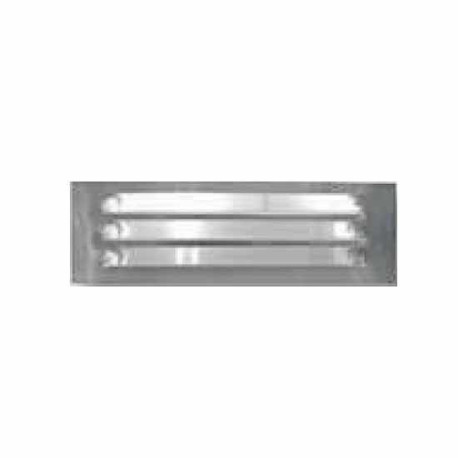 Grille d'aération aluminium blanc 250 x 80 mm