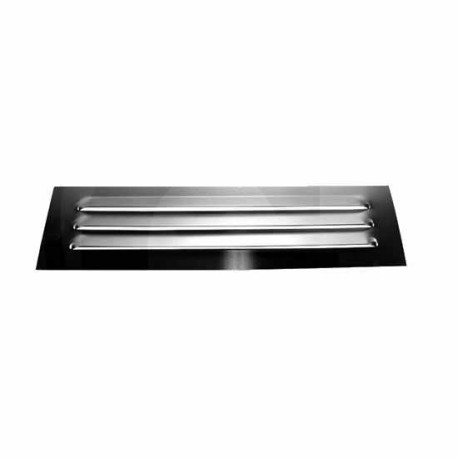 Grille d'aération aluminium blanc 310 x 80 mm