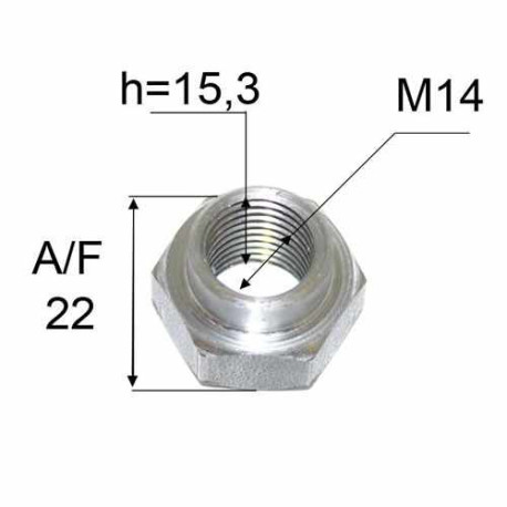 Écrou de serrage M14x1.5