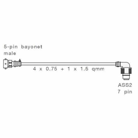 Faisceau adaptateur Aspock 7 pins / 5 pins Gauche