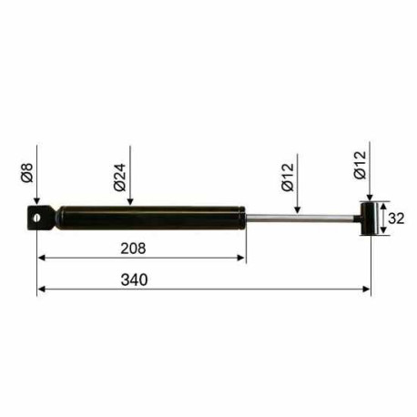 Amortisseur BPW ZAF 1,35 - 1,6-1 / Peitz PAV SR 1,3 MX