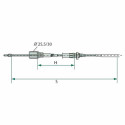 Câble de frein Knott 1600/1860mm Cloche 25,5 mm