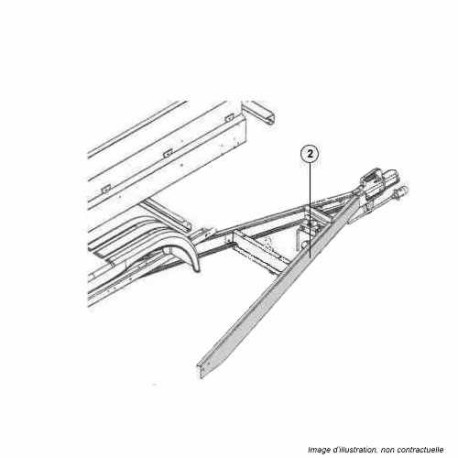 Longeron de flèche Trigano TR801016 Droit