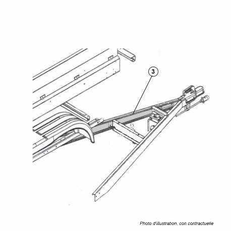 Longeron de flèche Trigano TR801016 Gauche