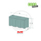 Coffre de rangement 457x185x232mm