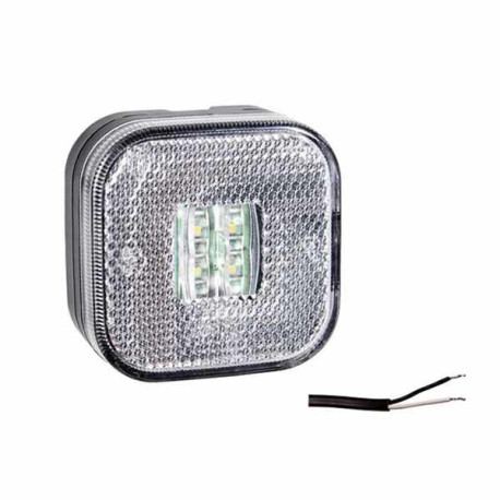 Feu de position LED Blanc 62x62x27 mm