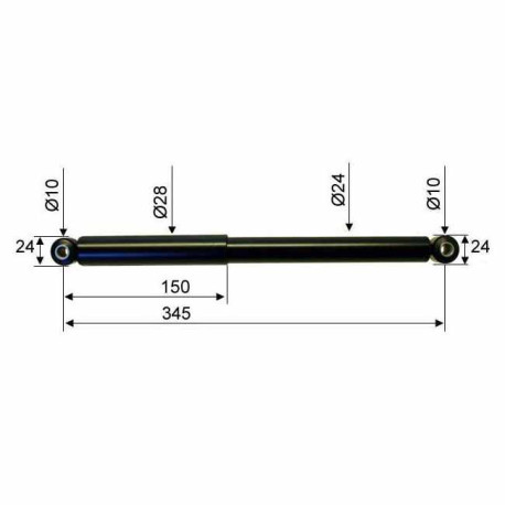 Amortisseur AL-KO 120S/SR/SV, 1,3VB, 120SR/1