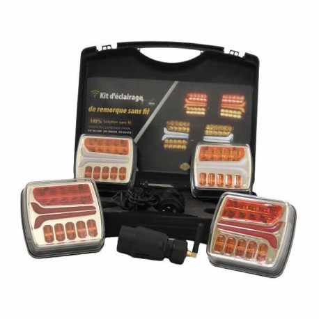 Kit d'éclairage LED magnétique 4 feux