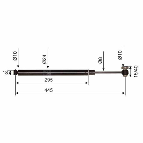 Amortisseur commande de freinage GSM R2/L