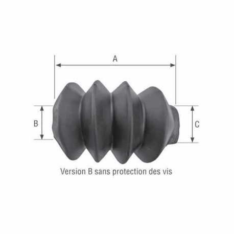 Soufflet commande de frein AL-KO 129mm