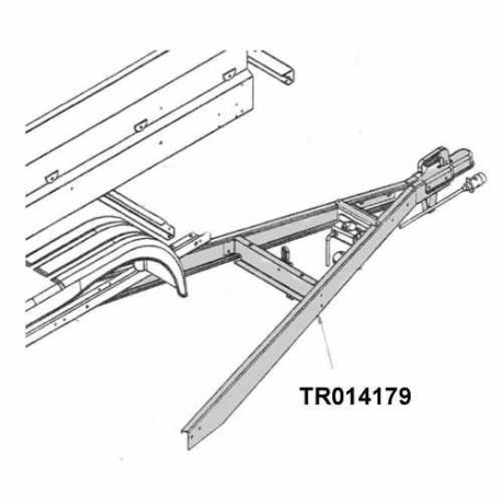Remorque Trigano NLC 2313, flèche rabattable + roue de jockey