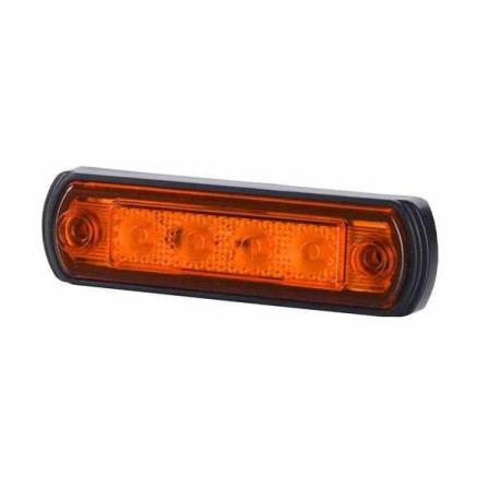 FEU DE GABARIT A PLAQUER LATERAL OU SUSPENDU A 90 ° ORANGE LED 12/24V