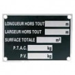 Plaque de tare / Autocollants